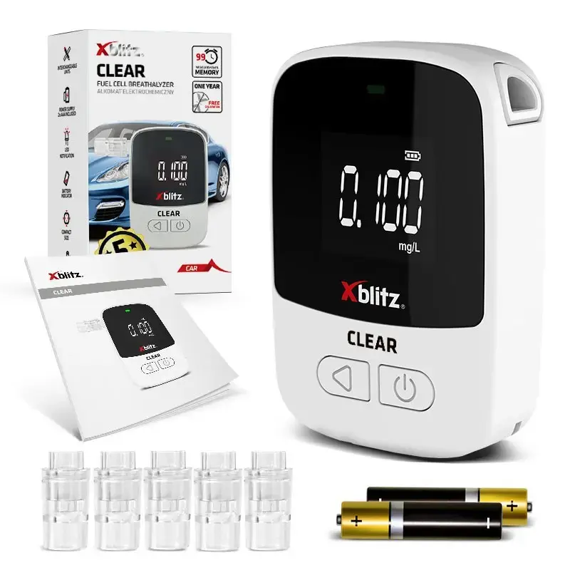 Etilometro Xblitz XB-CLEAR sensore ELETTROCHIMICO, tester portatile