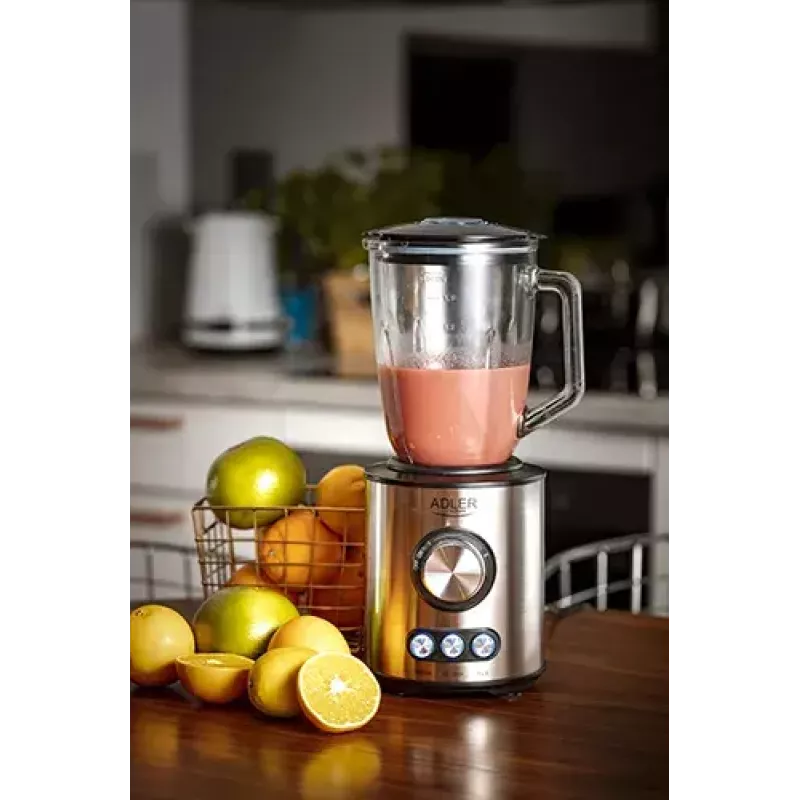 Frullatore da tavolo Adler AD 4078 nero acciaio inox trasparente