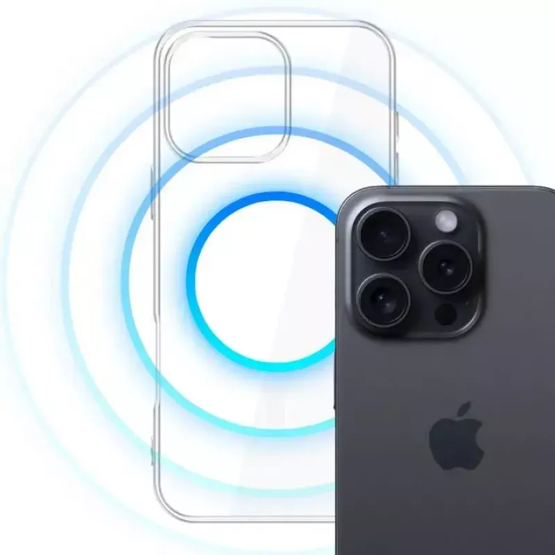 Cover 3MK Clear MagCase per Apple iPhone 16 Pro trasparente