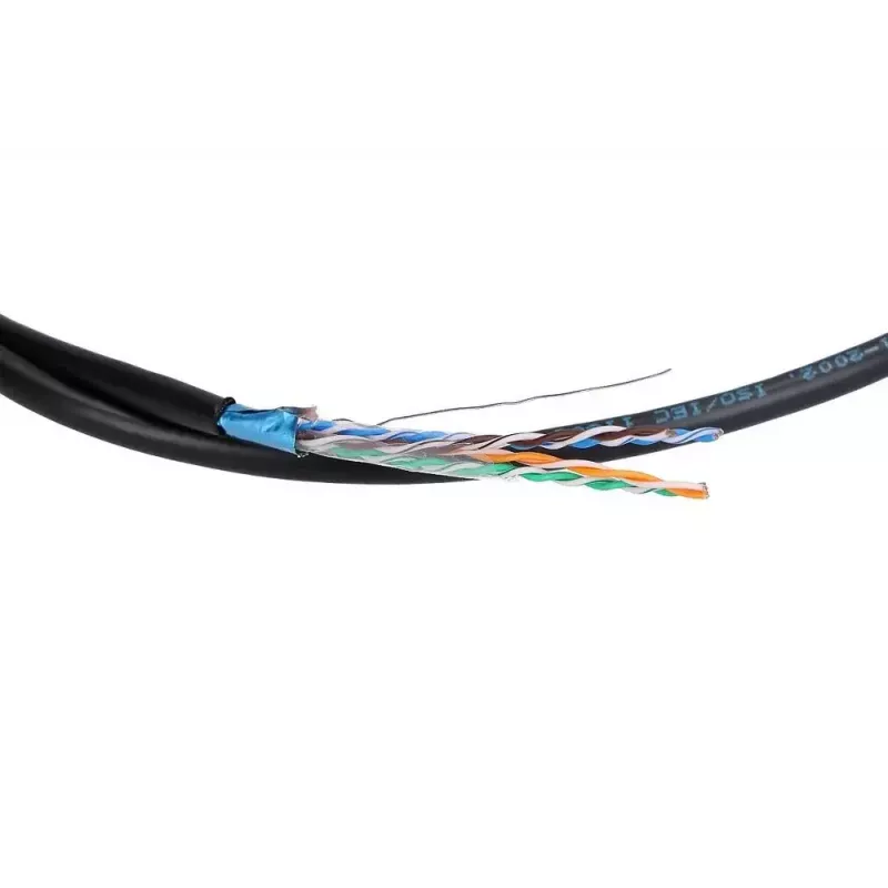 Cavo di rete Extralink twisted pair CAT5E FTP outdoor con gel 100 m nero