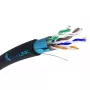 Cavo di rete Extralink twisted pair CAT5E FTP outdoor con gel 100 m nero