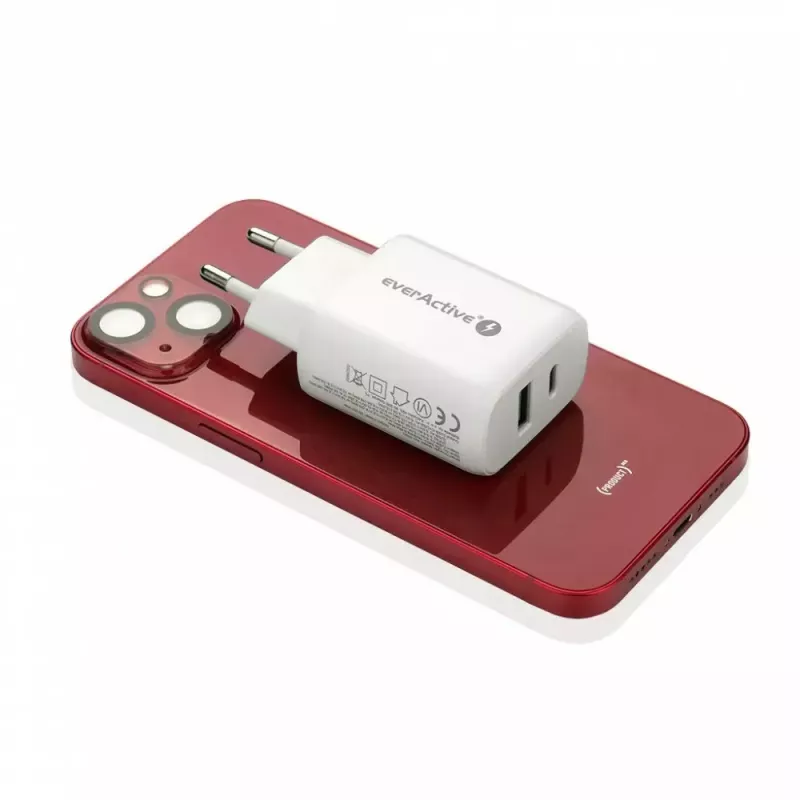 Caricabatterie USB-C everActive SC-370Q 25W QC3.0 ricarica rapida USB