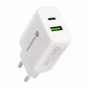 Caricabatterie USB-C everActive SC-370Q 25W QC3.0 ricarica rapida USB