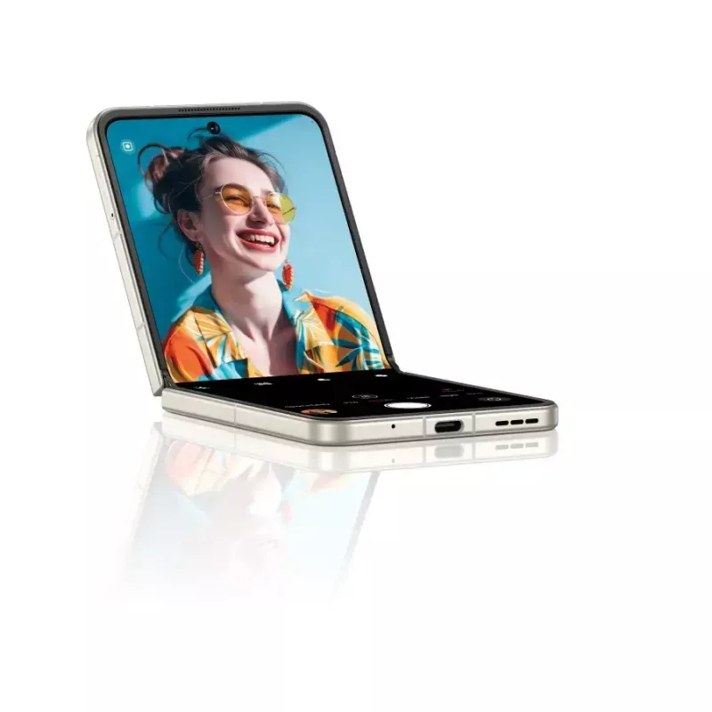 Smartphone NUBIA Flip bundle con custodia, cuffie e raffreddatore (nero)