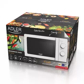 Microonde solo Adler AD 6205, 700 W, 20 L