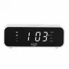 Sveglia Adler AD 1192W – sveglia da comodino compatta con caricabatterie wireless e ingresso AUX, bianco
