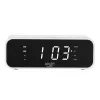 Sveglia Adler AD 1192W – sveglia da comodino compatta con caricabatterie wireless e ingresso AUX, bianco