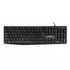 Tastiera USB con filo IBOX Eris IKC2010B – full-size 105 tasti, USB, resistente all'acqua, nero