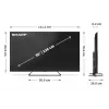 Sharp 50HP6265E TV 127 cm (50 pollici) 4K Ultra HD Smart TV Wi-Fi nero