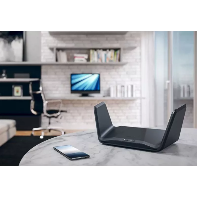 Netgear Nighthawk RAXE300 router wireless, Wi-Fi 6E, switch a 4 porte