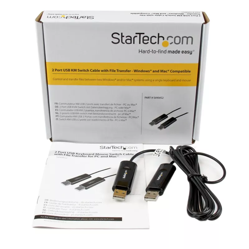 StarTech.com cavo switch KM con trasferimento file per Mac e PC – USB 2.0
