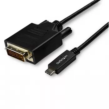 StarTech.com cavo USB-C a DVI da 10ft (3m) – 1080p (Single Link) cavo adattatore USB Type-C (DP Alt Mode HBR2) a DVI-Digital-Video – funziona con Thunderbolt 3 – da laptop a monitor/display DVI