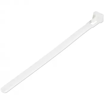 StarTech.com Fascette riutilizzabili da 15 cm – 7 mm di larghezza, 35 mm di diametro di fascicolazione, 22 kg di resistenza alla trazione, fascette in nylon rimovibili, interno/esterno, 94V-2/UL listate, 100 pezzi – Bianco