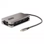 StarTech.com Adattatore multiporta USB-C, 4K 60Hz HDMI 2.0b, HDR, hub USB 3.2 Gen 2 10Gbps (2xUSB-C, 1xUSB-A), 100W PD Pass-Through, Mini Travel Dock, cavo da 12 pollici/30cm, docking station per laptop