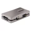 StarTech.com Adattatore multiporta USB-C, 4K 60Hz HDMI 2.0b, HDR, hub USB 3.2 Gen 2 10Gbps (2xUSB-C, 1xUSB-A), 100W PD Pass-Through, Mini Travel Dock, cavo da 12 pollici/30cm, docking station per laptop