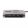 StarTech.com Adattatore multiporta USB-C, 4K 60Hz HDMI 2.0b, HDR, hub USB 3.2 Gen 2 10Gbps (2xUSB-C, 1xUSB-A), 100W PD Pass-Through, Mini Travel Dock, cavo da 12 pollici/30cm, docking station per laptop