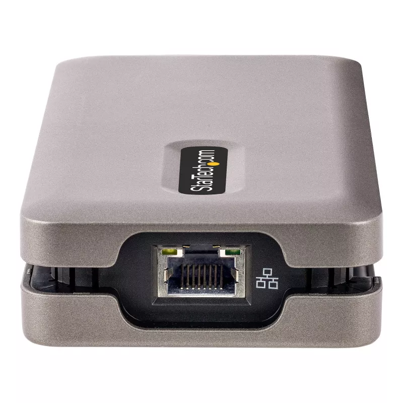 StarTech.com Adattatore multiporta USB-C, 4K 60Hz HDMI 2.0b, HDR, hub USB 3.2 Gen 2 10Gbps (2xUSB-C, 1xUSB-A), 100W PD Pass-Through, Mini Travel Dock, cavo da 12 pollici/30cm, docking station per laptop