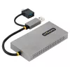 StarTech.com Adattatore USB a doppio HDMI, USB-A/C su 2 display HDMI (1x 4K30Hz, 1x 1080p), dongle USB-A a C integrato, cavo da 11 cm, adattatore display USB 3.0 a HDMI, Windows e macOS