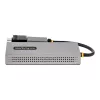 StarTech.com Adattatore USB a doppio HDMI, USB-A/C su 2 display HDMI (1x 4K30Hz, 1x 1080p), dongle USB-A a C integrato, cavo da 11 cm, adattatore display USB 3.0 a HDMI, Windows e macOS
