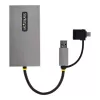 StarTech.com Adattatore USB a doppio HDMI, USB-A/C su 2 display HDMI (1x 4K30Hz, 1x 1080p), dongle USB-A a C integrato, cavo da 11 cm, adattatore display USB 3.0 a HDMI, Windows e macOS