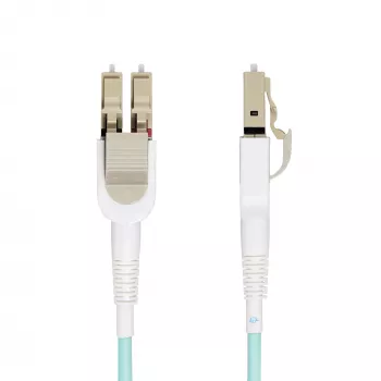 StarTech.com Cavo in fibra ottica LC a LC (UPC) OM4 commutabile da 5m (16.4ft) 50/125µm, 100G, cambio di polarità senza attrezzi, bassa attenuazione di inserzione – Cavo jumper in fibra ottica LSZH
