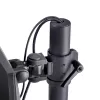 StarTech.com Supporto da tavolo per 2 monitor impilati verticalmente, doppio 49 pollici, totale 32 kg, morsetto a C, sistema VESA Quick-Release, widescreen 16:9/ultrawide 32:9, TAA