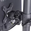 StarTech.com Supporto da tavolo per 2 monitor impilati verticalmente, doppio 49 pollici, totale 32 kg, morsetto a C, sistema VESA Quick-Release, widescreen 16:9/ultrawide 32:9, TAA