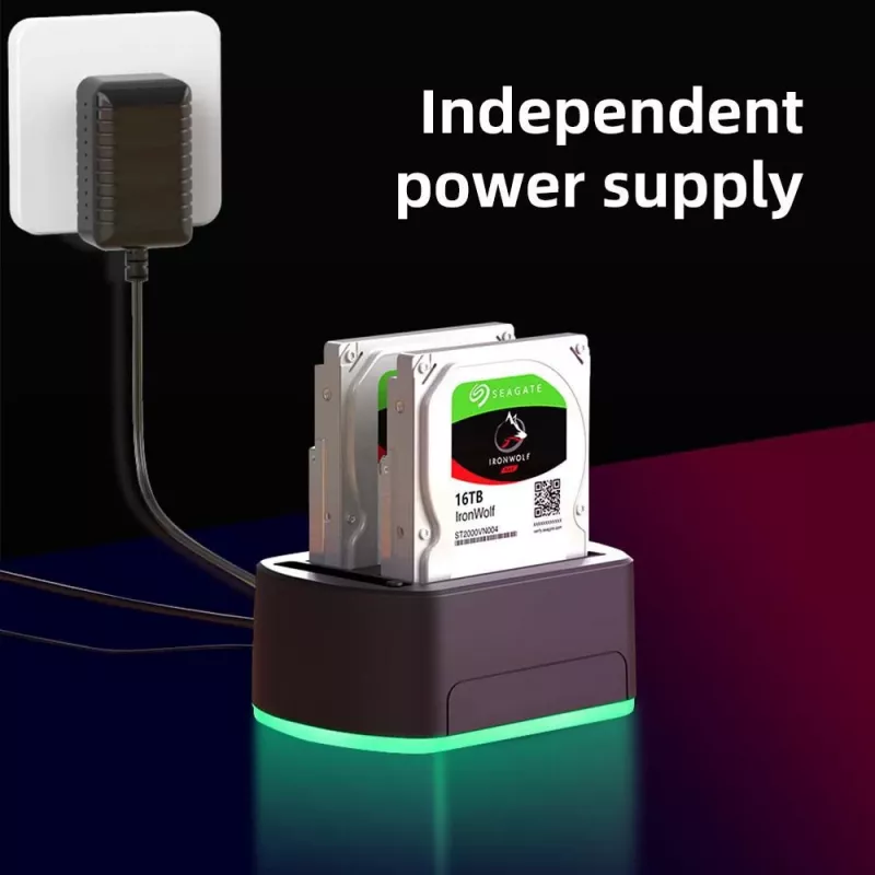 CoreParts MS-CLONER-SATA2.5-3.5 Docking station per unità di memoria Nero