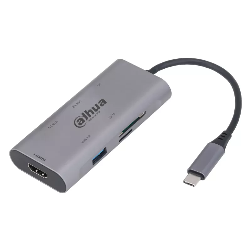Dahua Technology docking station 7-in-1 USB 3.1 Type-C a USB 3.0 + HDMI + SD/TF + PD