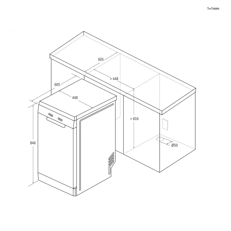 Candy Brava CDPH 2L1047B a libera installazione 10 coperti