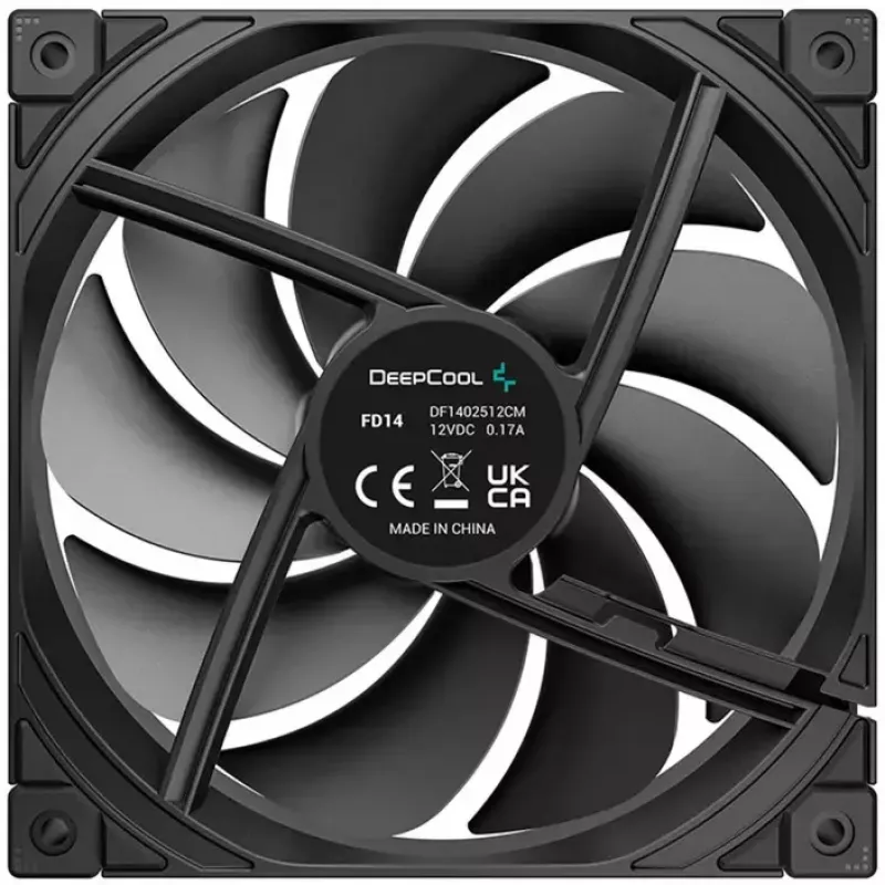 Ventola 140mm DeepCool FD14 3in1 — ventola di raffreddamento 140 mm, DeepCool FD14 3in1