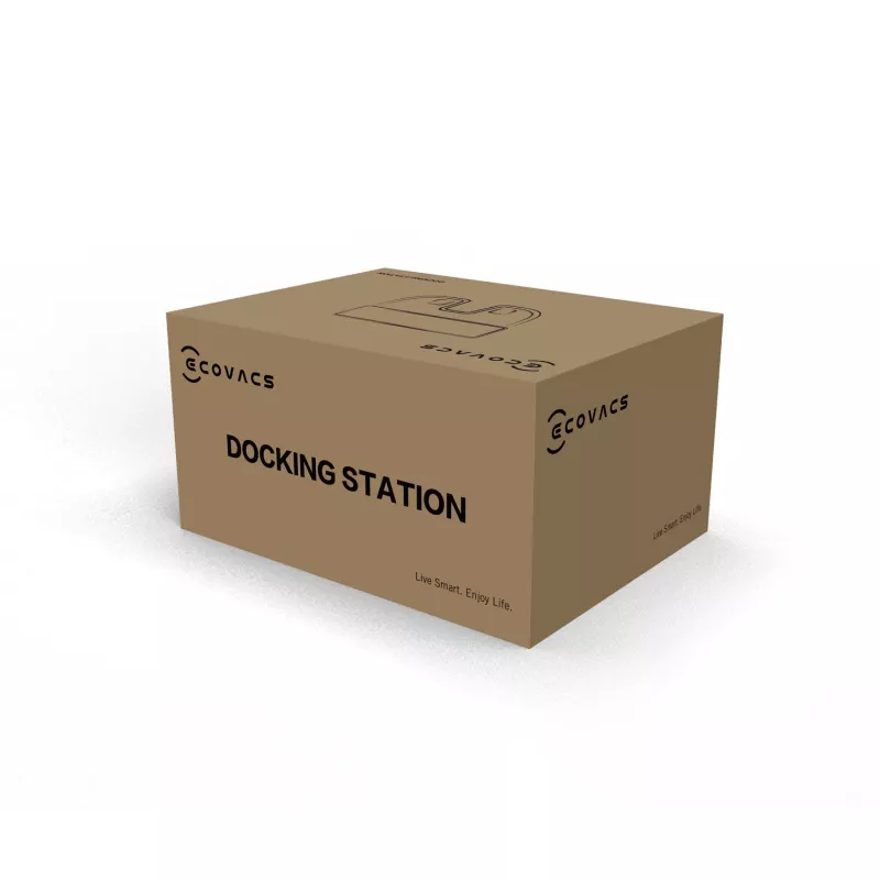 Stazione di ricarica Ecovacs D-CD01-2051 per robot aspirapolvere, modelli compatibili, nero/bianco