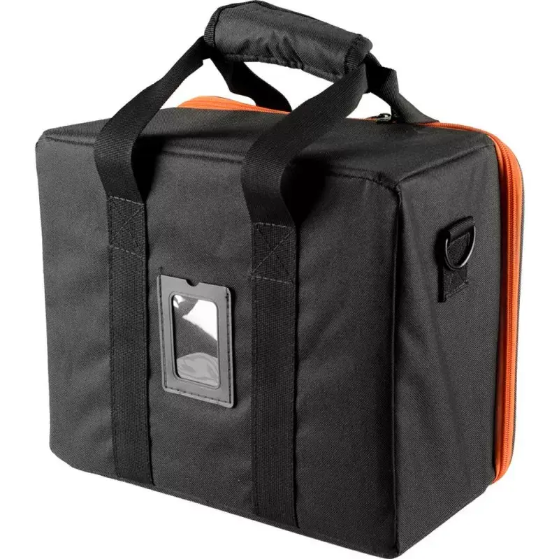 Borsa per fotocamera Godox CB-12 per AD600Pro, flanella/nylon, nero e arancione, con tracolla