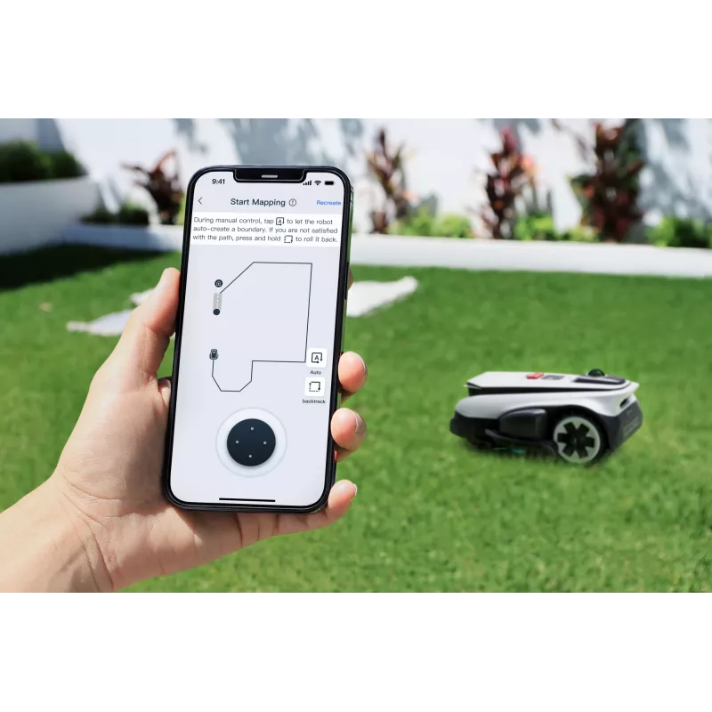 Ecovacs GOAT A1600 LiDAR PRO EU robot rasaerba batteria ricaricabile nero, bianco