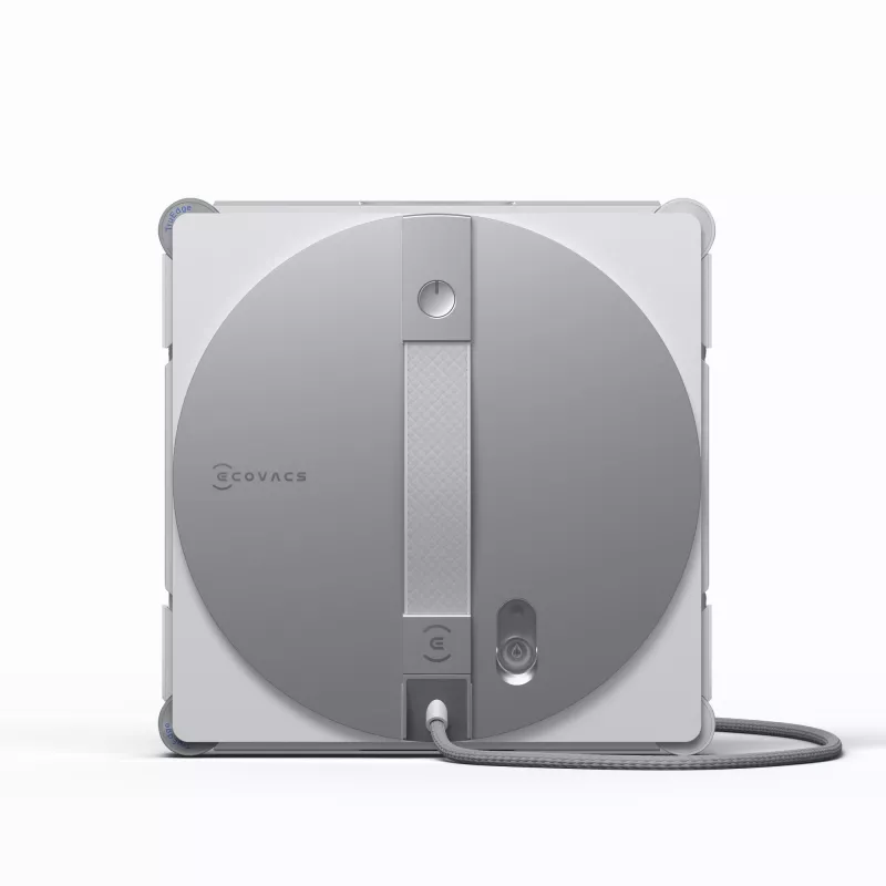 Robot lavavetri Ecovacs WINBOT W3 OMNI, batteria ricaricabile 4500 mAh, 270×270×76 mm, argento/bianco