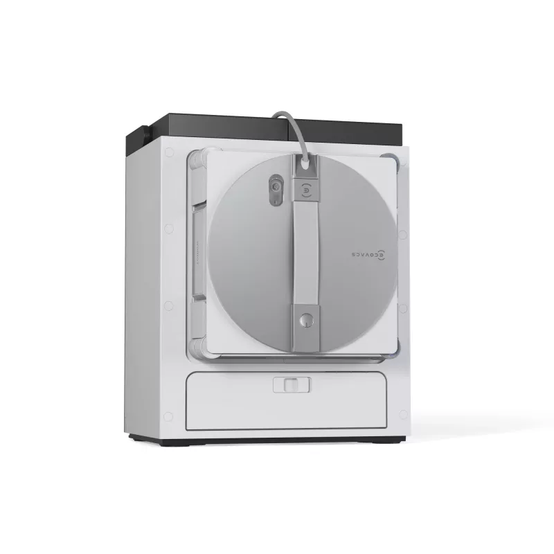 Robot lavavetri Ecovacs WINBOT W3 OMNI, batteria ricaricabile 4500 mAh, 270×270×76 mm, argento/bianco