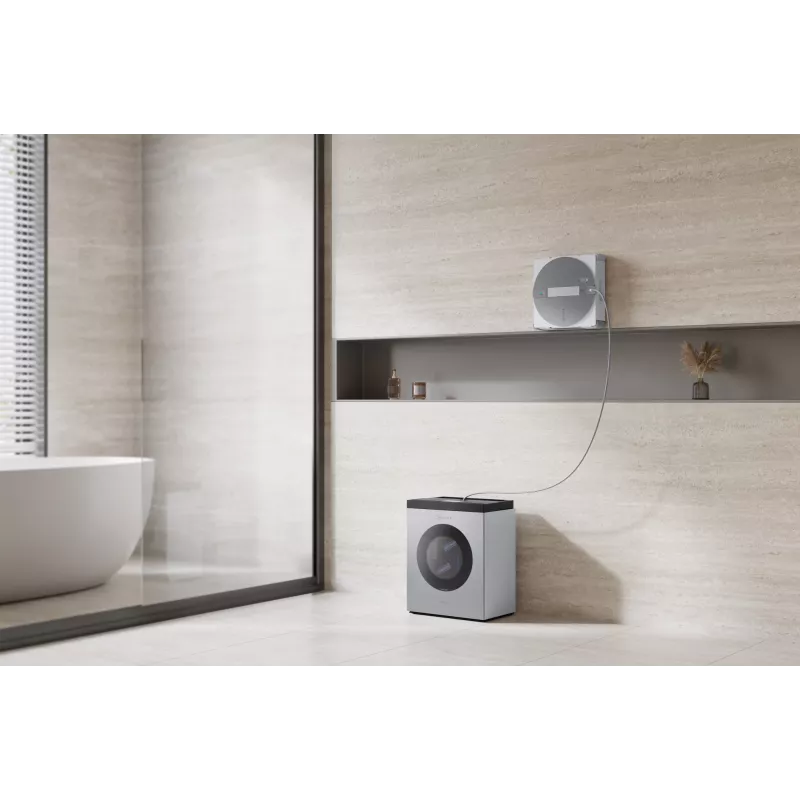 Robot lavavetri Ecovacs WINBOT W3 OMNI, batteria ricaricabile 4500 mAh, 270×270×76 mm, argento/bianco