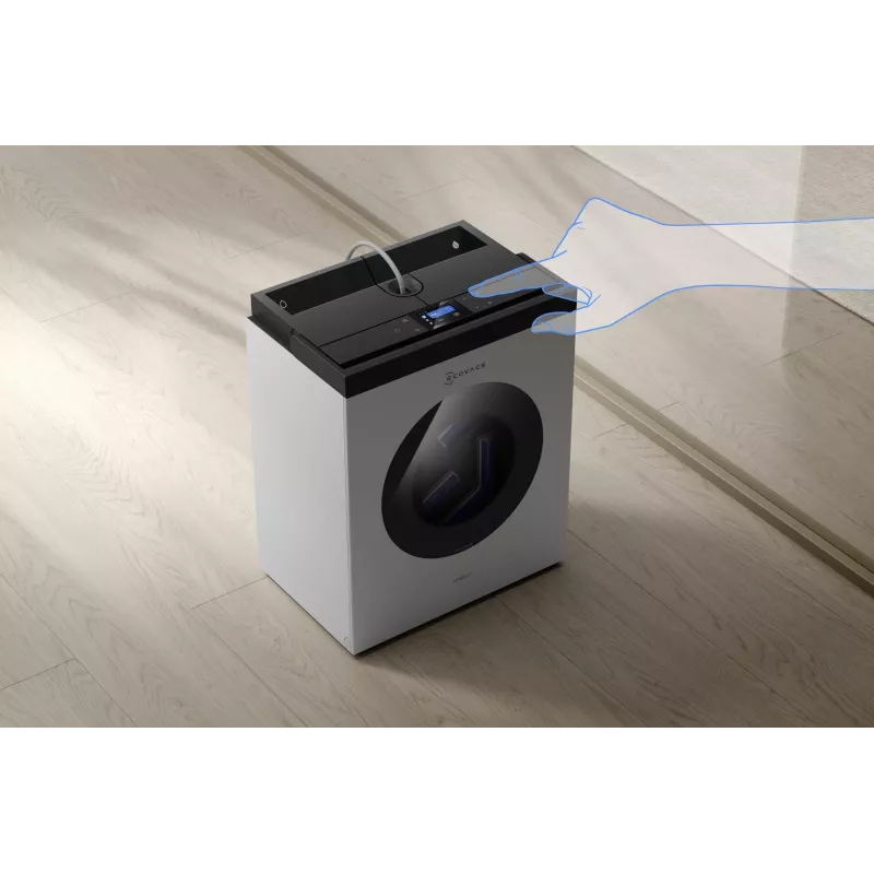 Robot lavavetri Ecovacs WINBOT W3 OMNI, batteria ricaricabile 4500 mAh, 270×270×76 mm, argento/bianco