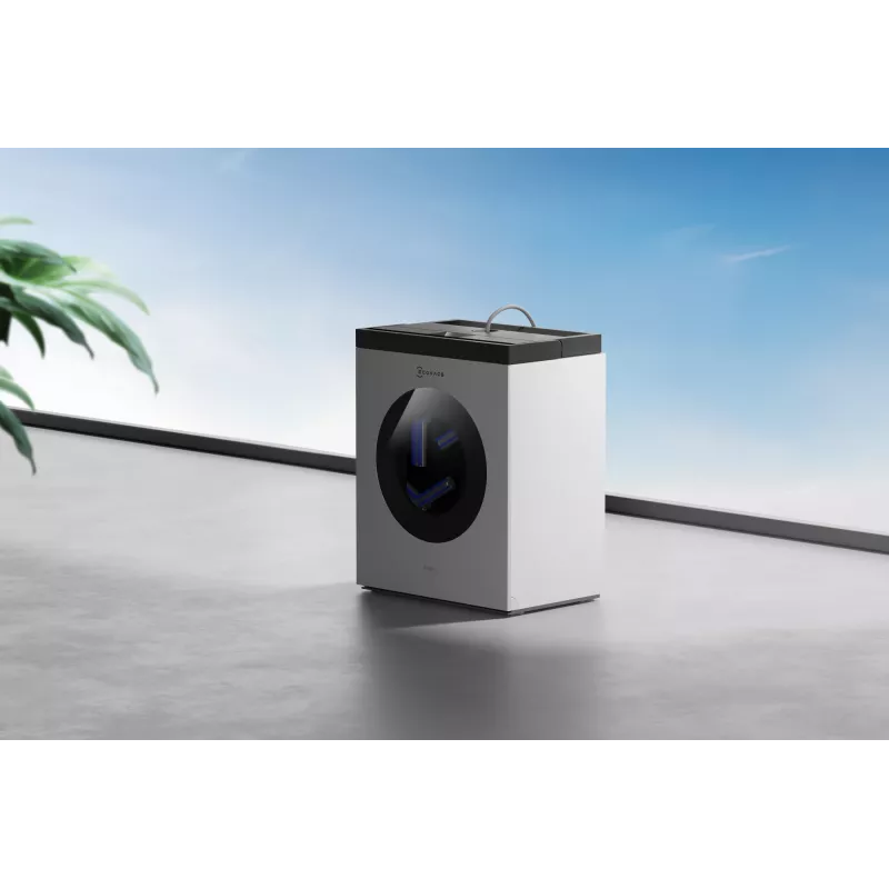 Robot lavavetri Ecovacs WINBOT W3 OMNI, batteria ricaricabile 4500 mAh, 270×270×76 mm, argento/bianco