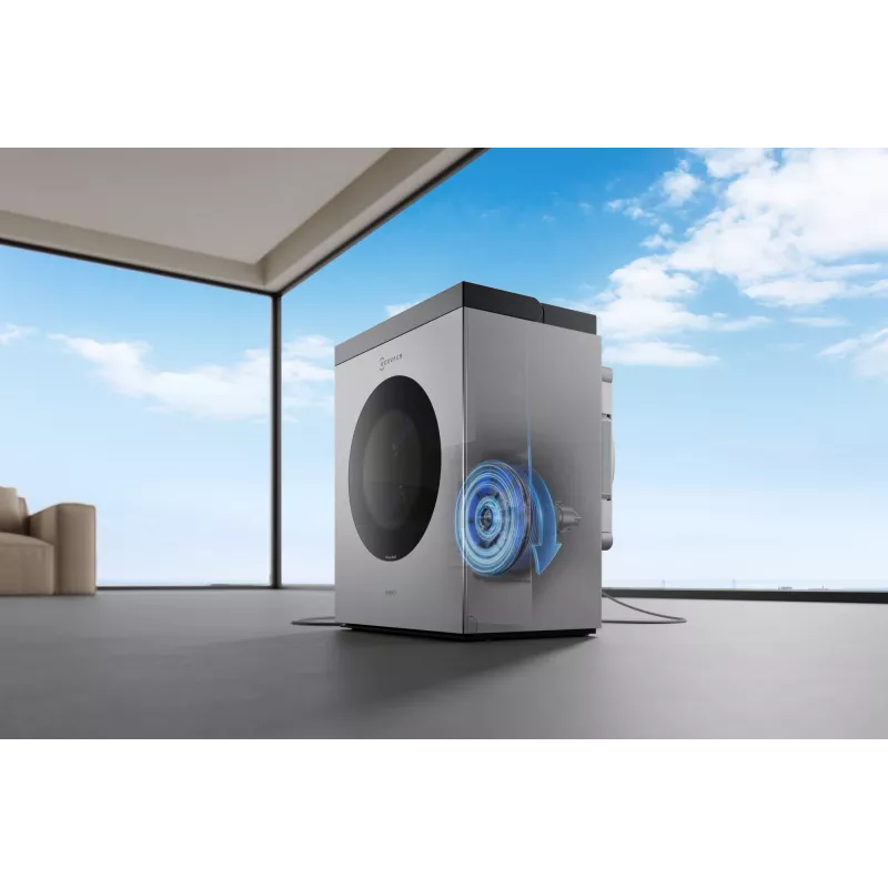 Robot lavavetri Ecovacs WINBOT W3 OMNI, batteria ricaricabile 4500 mAh, 270×270×76 mm, argento/bianco
