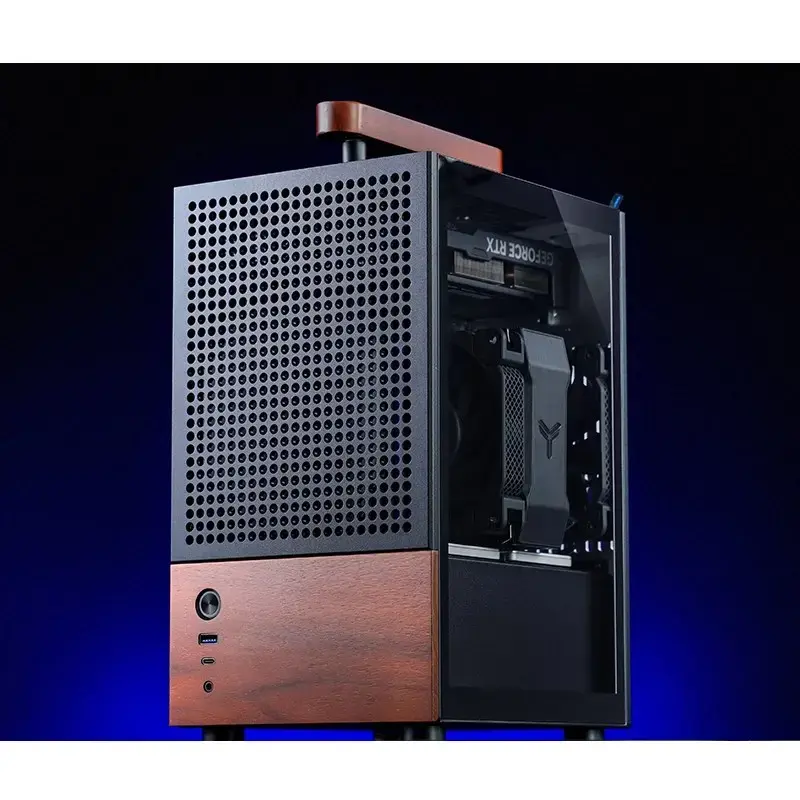 Case per PC Jonsbo T6, mini tower, Mini-ITX, nero