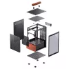 Case per PC Jonsbo T6, mini tower, Mini-ITX, nero