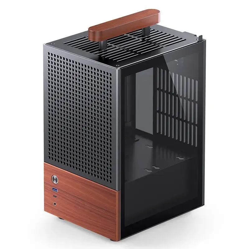 Case per PC Jonsbo T6, mini tower, Mini-ITX, nero