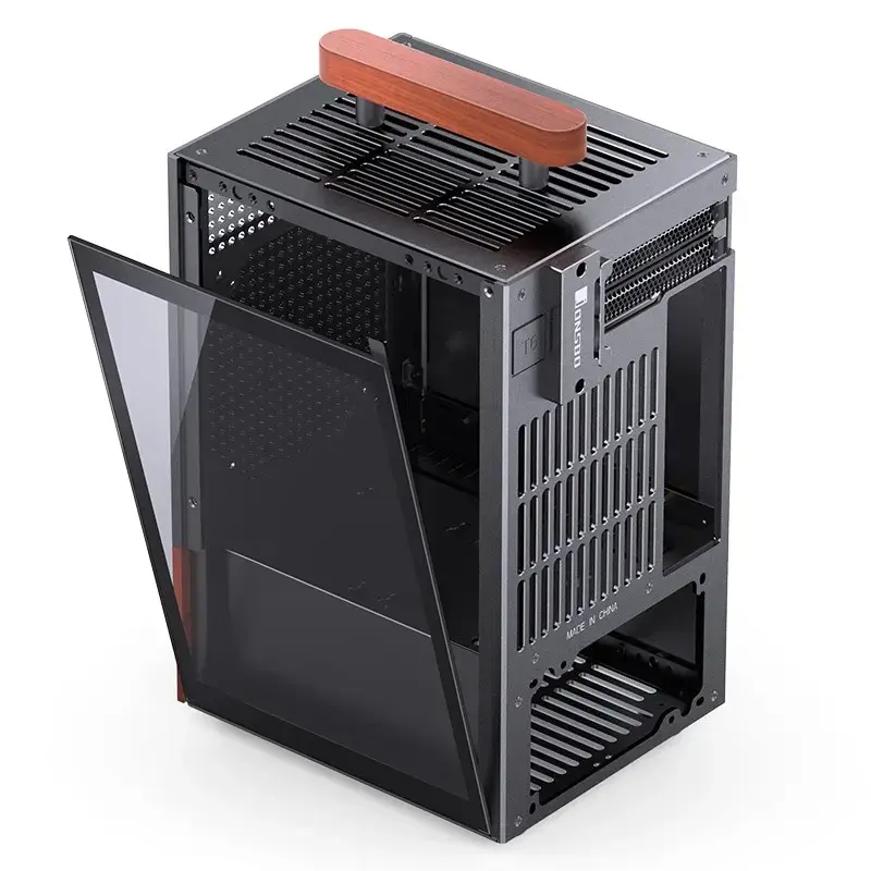 Case per PC Jonsbo T6, mini tower, Mini-ITX, nero