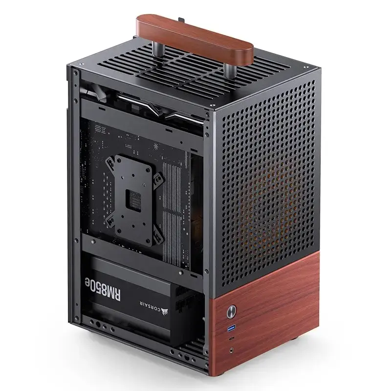 Case per PC Jonsbo T6, mini tower, Mini-ITX, nero