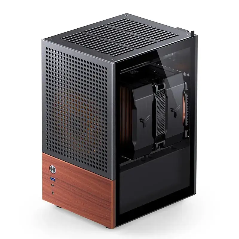 Case per PC Jonsbo T6, mini tower, Mini-ITX, nero
