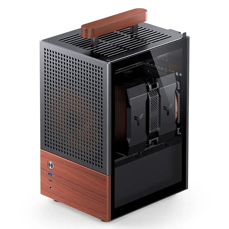 Case per PC Jonsbo T6, mini tower, Mini-ITX, nero