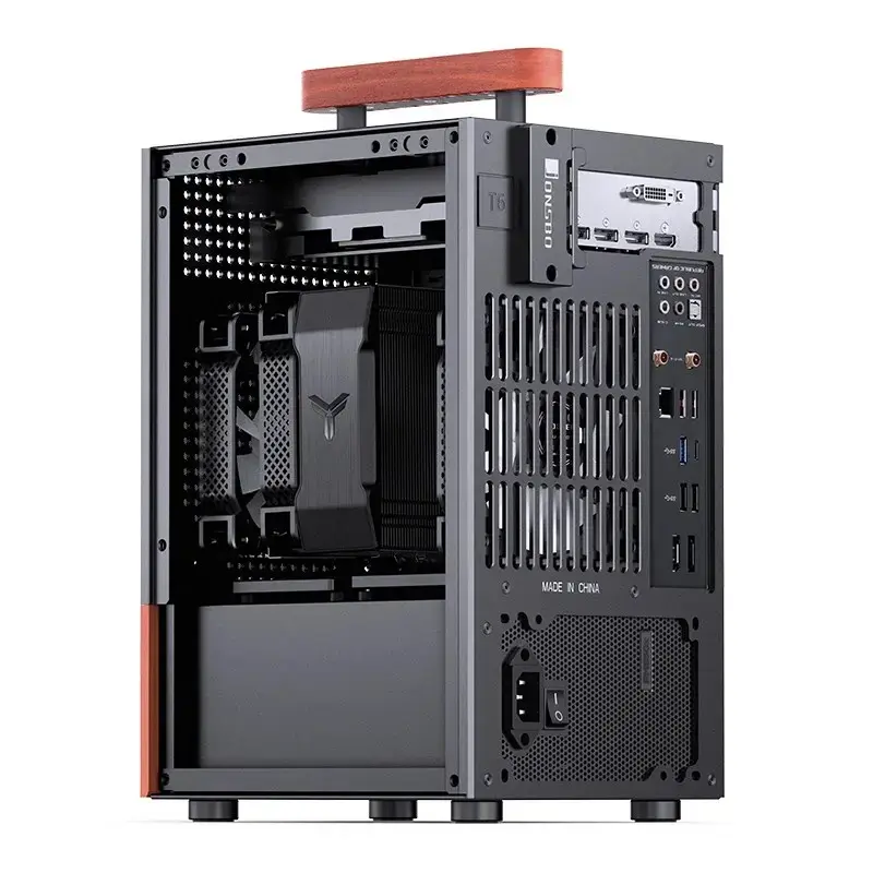 Case per PC Jonsbo T6, mini tower, Mini-ITX, nero