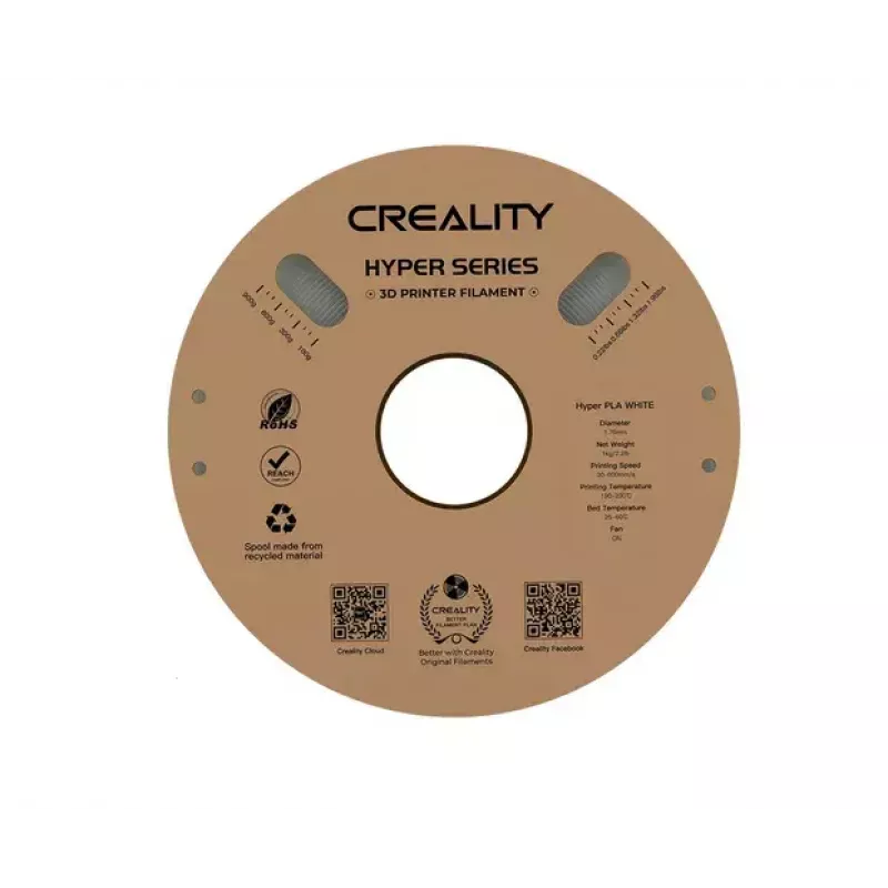 Materiale per stampa 3D Creality 3D 3301010335 polilattide (PLA) bianco 1 kg