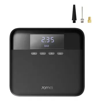 Compressore d'aria 70mai TP03 — 12V DC/presa accendisigari, nero, universale, include adattatore rubinetto a sfera